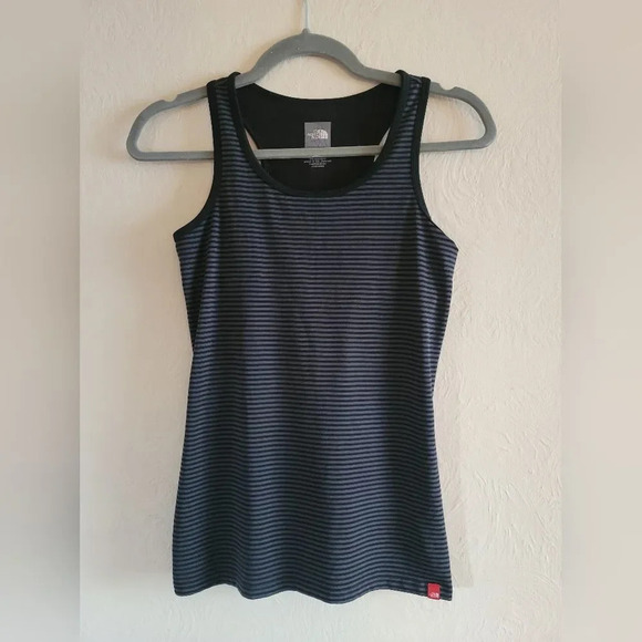 The Northface , Active Tank Top,  Black and Grey Striped , Size‎ Small - Picture 3 of 8